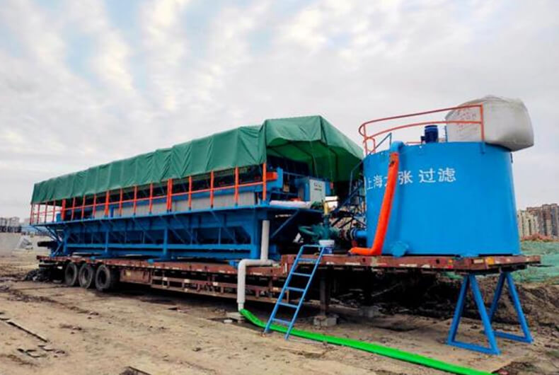 Oilfield specific vehicle mounted filter press IN China